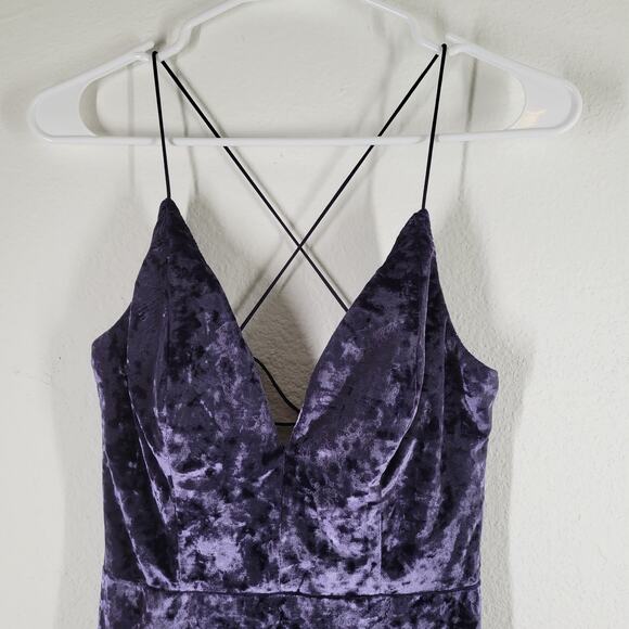 Windsor Crushed Velvet Dress Whimsigoth Fairy Grunge Womens Small Purple - Picture 2 of 8